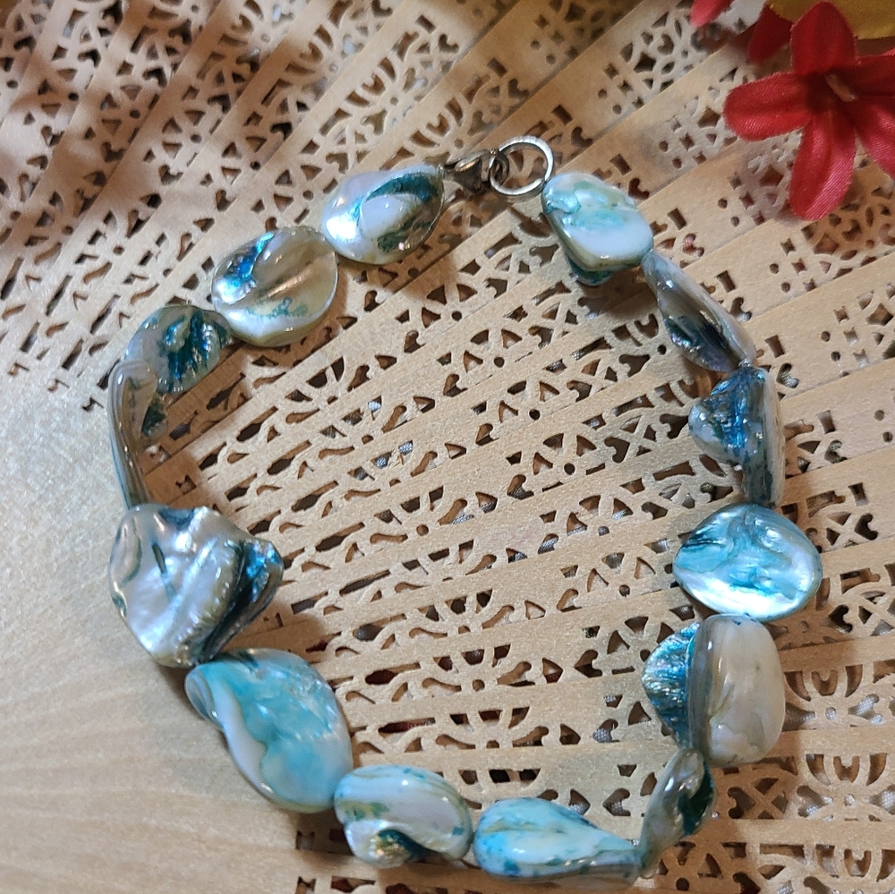 Vintage Blue and Silver Bracelet